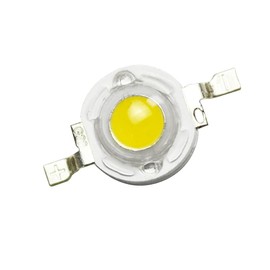 GuuYebe LED Chip, High Power Bulb Lamp Bright Lighting Natural White 3W (4000K - 4500K / 3 Watt / 600mA - 700mA / DC 3V - 3.4V) DIY 10 pcs
