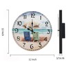 Timely Furnishings 12 Inch Decorative Wall Clock, for Coastal, Nautical,