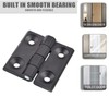 Exbrith 4 Pieces Connector Hinge Black Folding Hinge Metal Hinge