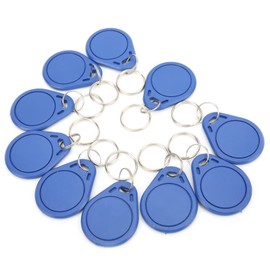 RFID Key Fob, T5577 Rewritable Fob, 10pcs Key Tags Proximity Cards, 125Khz RFID Proximity ID Card Token Tags Key Fobs for Door Access Control System