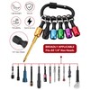 katerk 6pcs Bit Holder with Carabiner Socket for Mens Gift,