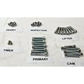 DIY 78-84 HARLEY SHOVELHEAD CHROME ALLEN ENGINE BOLT KIT chopper bobber cafe CB7