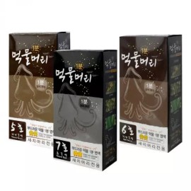 순한 모발 먹물색 새치 자가 염모제 셀프 헤어 컬러링 머리 염색 약 커버 [7호(흑갈색)] Gentle Hair Dyeing Product for Gray Hair Self-Coloring [No. 7 (Dark Brown)]