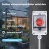 Emergency Stop Button with Box,10A 440V Emergency Shut Off Switch,