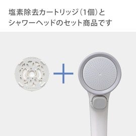 Takagi JSB333 Shower Head Showerhead Shower Pita Miz-e Chlorine Removal Capsule, Pack of 1