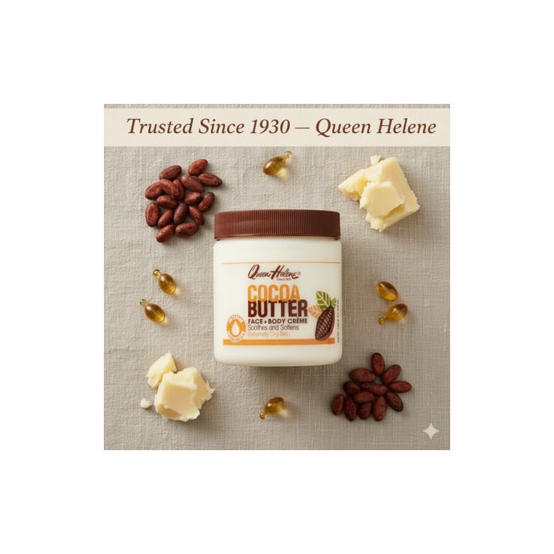 Queen Helene Cream Cocoa Butter 15oz (2 Pack) by Queen