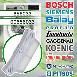 Lint Filter for Dryers 320 x 180 x 78 mm 656033 00656033 for Bosch for Siemens