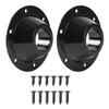 TonGass (2-Pack, Black Aluminum RV Table and Floor Mounting Base