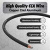 InstallGear 1/0 Gauge Wire (25ft) - Copper Clad Aluminum CAA