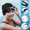Kingdder 4 Pcs Swimming Goggles and Cap Women Adult Set