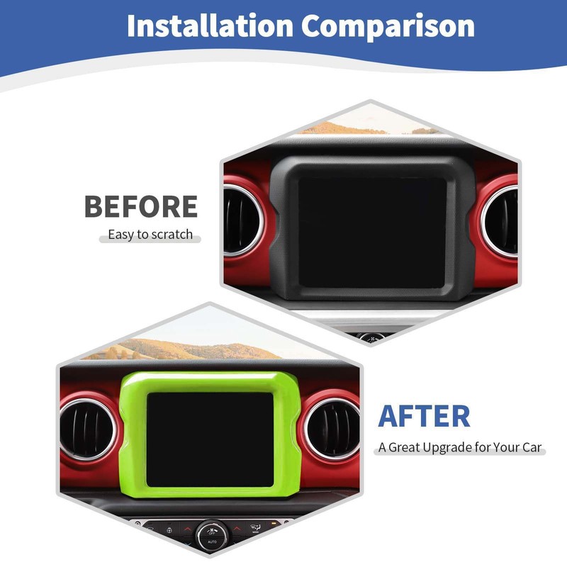 RT-TCZ Navigation Screen Panel Frame Trim Cover GPS Touch Decoration