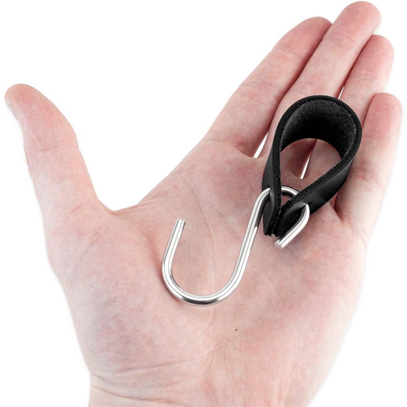 Brute Strength - Multifunctional Leather S-Hooks - Black - 2
