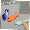 Cabilock Unique Fish Ceramic Chopstick Rests Holders Sturdy and Stylish