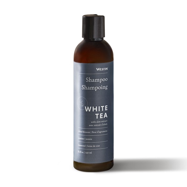 Westin White Tea Aloe Shampoo - Vitamin and Antioxidant-Packed Shampoo for All Hair Types - Signature White Tea Aloe Scent - Amenity Set of 2-8 ounce Bottles