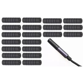 Sound Wave MONO Protective Cap for 0.17 inch (4.4 mm) Perfect Fit 0.17 inch (4.4 mm) Protective Cap, PVC Cap, 4.4 Cap (Black 20 Pieces)