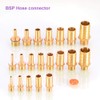 TopHomer 1Pcs BSP Hose Connector Brass Pipe Fitting 6mm/8mm/10mm/12mm/16mm/19mm/25mm, Hose