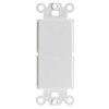 ACL Decora Blank Wall Plate Insert, White, 2 Pack