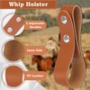 Leather Whip Holster, Coolrunner Soft Handmade Belt Whip Holder Bullwhip