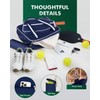 Movker Pickleball Tote Bag for Women Men with Paddle Cover