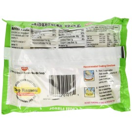 Nissin Top Ramen Chili Flavor Ramen Noodle Soup, 3 Oz