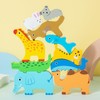 Wooden Toy for Stacking Animals, Stacking Game Wooden Toy, Balance