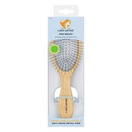 Lady Jayne Maple Wood Metal Pin Pad Brush - Exfoliate & Smooth