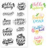 Happy Easter Clear Stamps for Card Making Hello Easter Blessing