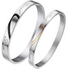 JewelryWe Lover's Heart Shape Stainless Steel Real Love Engraved Promise