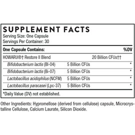 Thorne Research - FloraSport 20B Probiotic Supplement - 20 Billion Active Cultures per Capsule - NSF Certified for Sport - 30 Capsules