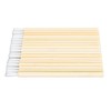 100pcs Disposable Lip Brush Nylon Fiber Bamboo Handle Lipstick Brush