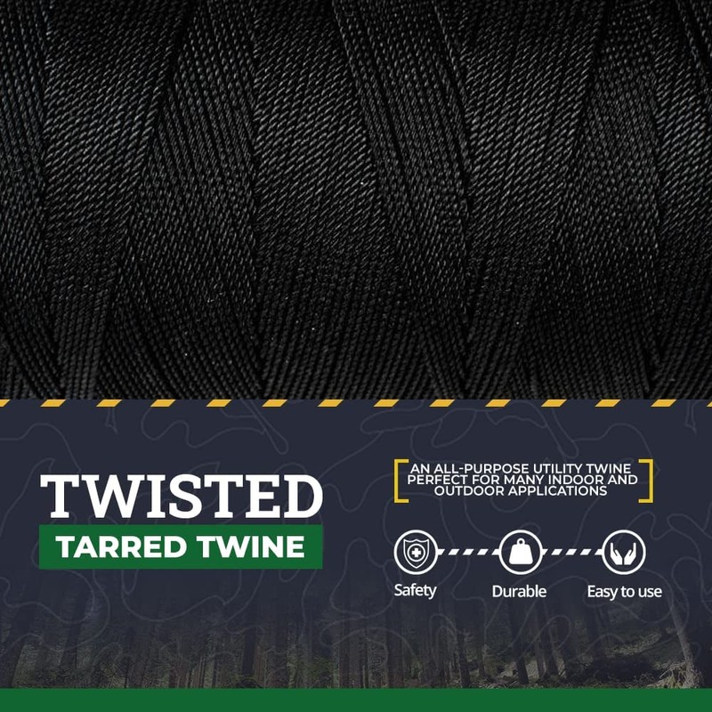 SGT KNOTS Tarred Twine - 100% Nylon Bank Line for