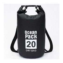 LM0319 Men's Waterproof Dry Bag - Mini Travel Backpack Messenger Bag for Casual Sports Sling Black/5L