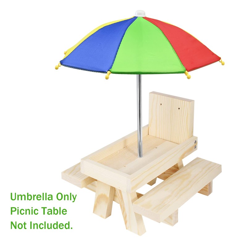 Aliyoham Squirrel Feeder Umbrella, Squirrel Picnic Table Umbrella for Outside,