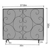 Kingson Single Panel Decorative Flat Fireplace Screen Cover Handcrafted Durable