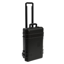 Portable Protective Camera Case, 22" Protective Roller Hard Camera Case with Wheels and Foams Camera Suitcase Waterproof Rolling Hard Case for Camera,Tools,Lens,Drone,Equipment (Black)