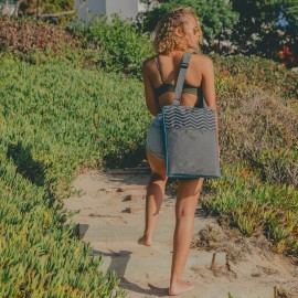 PICNIC TIME ONIVA - a Picnic Time brand - Vista Outdoor Picnic Blanket & Tote - Beach Bla...