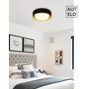 AUTELO Flush Mount Ceiling Light, 14" Frosted Glass Shade Close