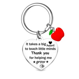 Wowtlmy Keyring Teacher Gifts Appreciation Teacher Keychain Gifts for Women Men,Thank You Teacher Gifts for Graduation Thanksgiving Birthday