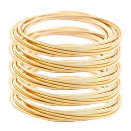 Bracelet Stack - Guitar String Bracelets (Set of 50) (Gold)