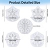 Christmas Resin Molds, 5 Pcs Snowflake Resin Molds Silicone 3D