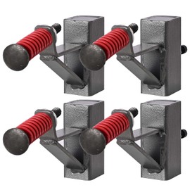 T Post Target Hanger, Target Stand Base, Adjustable Height Steel Post, AR500 Steel Gong Targets Conversion Adapter (4 Pack)