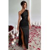 Memoriesea Women's Sexy One Shoulder High Split Cocktail Wedding Party