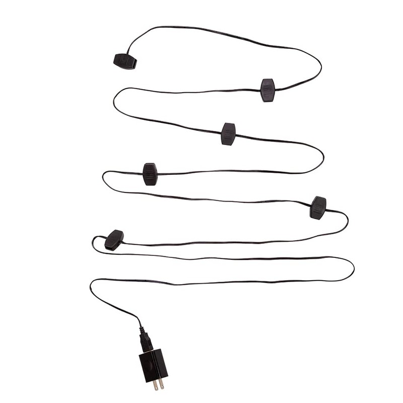 Holiday Ornament USB 12 Power Outlets Extension Cord, 10-feet Long,