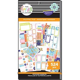 Happy Planner Sticker Value Pack, Playful Tile, 524