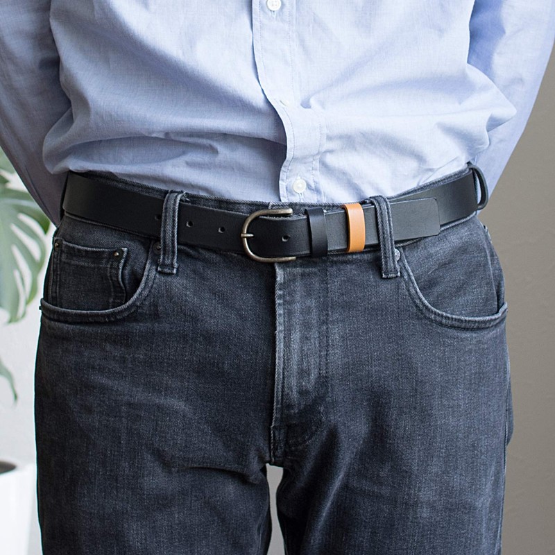 TAVARAT Belt Loop, Men's, Leather, Genuine Leather, Made in Japan,