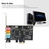 ASHATA PCIe Sound Card, 5.1 Internal Sound Card for PC