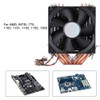 Quiet 4pin 6 Heatpipe CPU Cooler Dual tower Air Cooling