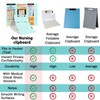 Nursing Clipboard Foldable Clipboard Medical: Edition Cheat Sheets Aluminum 3