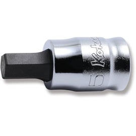 Ko-ken Z-EAL Hex Bit Socket 2010MZ.25-5, Insertion Angle: 6.35 mm x Size: 5 mm, 1 Piece