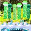 MEIDUO 6 Packs Jellyfish Paper Lanterns Hanging Mermaid Wishes Lantern